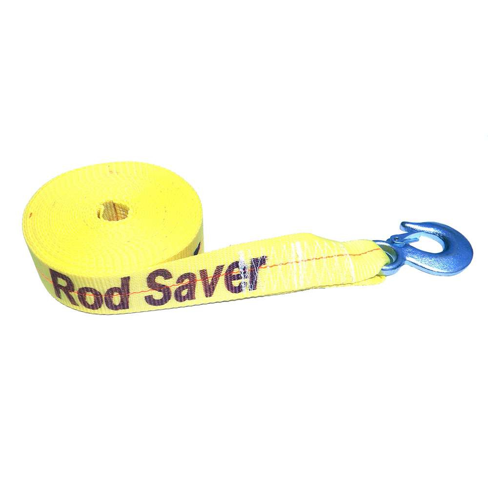 Rod-Saver-Heavy-Duty-Winch-Strap-Replacement-Yellow-2-x-20-WSY20_55649__39011 Rod Saver Heavy-Duty Winch Strap Replacement - Yellow - 2" x 20 - Image 1