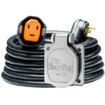 SmartPlug RV Kit 30 Amp 30 Dual Configuration Cordset - Black (SPX X Park Power) Stainless Steel Inlet [R30303BM30NT]