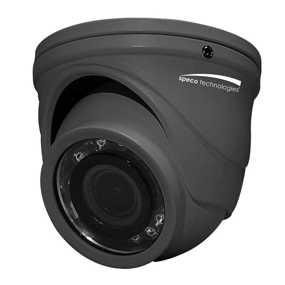 Speco-4MP-HD-TVI-Mini-IR-Turret-w29mm-Lens-Grey-HT471TG_77328__28720 Speco 4MP HD-TVI Mini IR Turret w/2.9mm Lens - Grey - Image 1