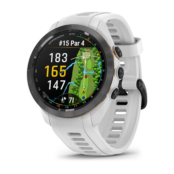 cf-lg__09346 Garmin Approach S70 42mm White Ceramic Bezel with Powder Gray Silicone Band - Image 1