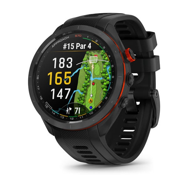 cf-lg__14745 Garmin Approach S70 47mm Black Ceramic Bezel with Black Silicone Band - Image 1