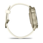 Garmin Venu 4 - 41 mm, Lunar Gold with Bone Silicone Band - Image 3